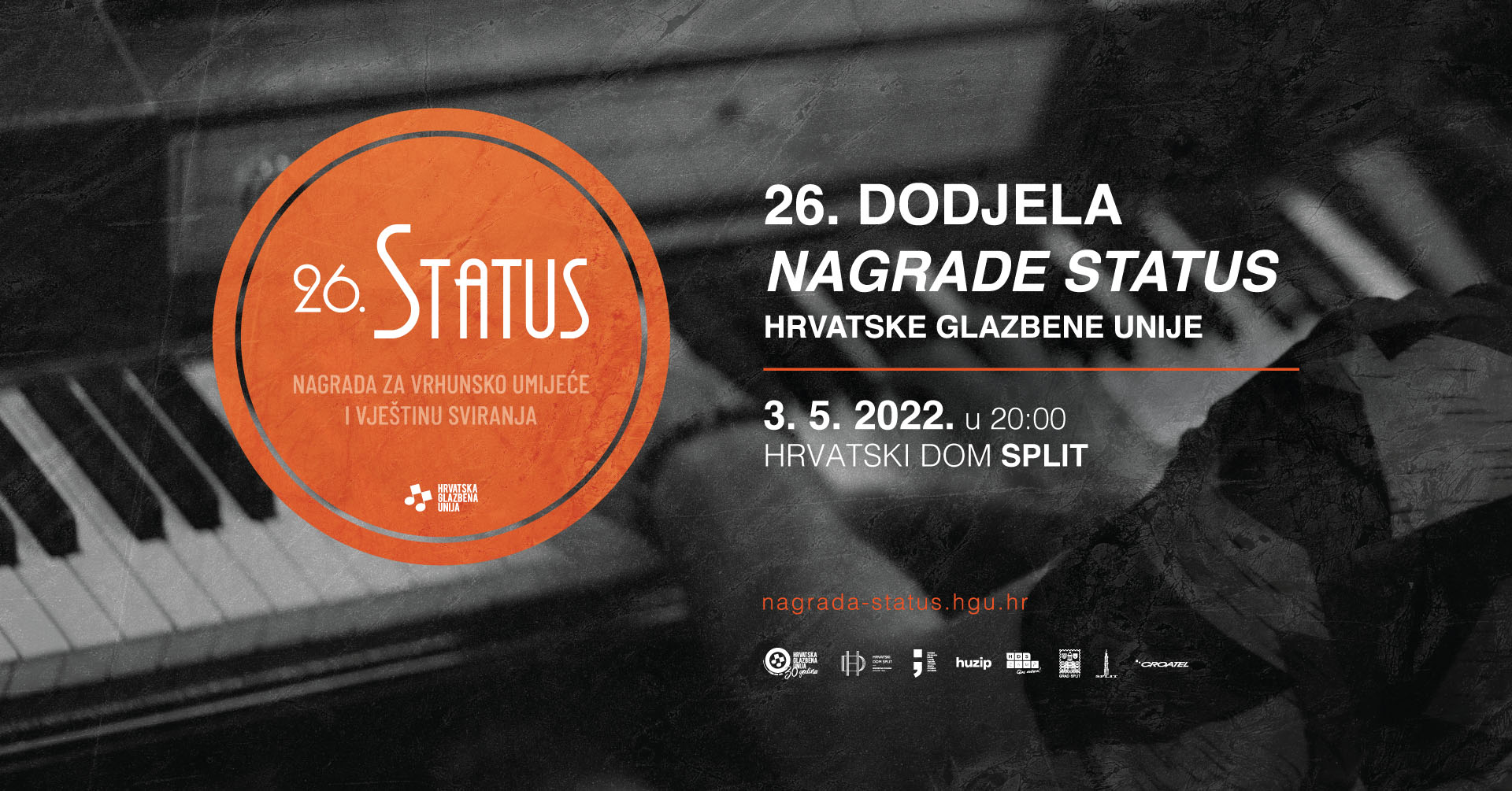 Nagrada Status 2022. - Split, Hrvatski dom, 3.5.2022. u 20h